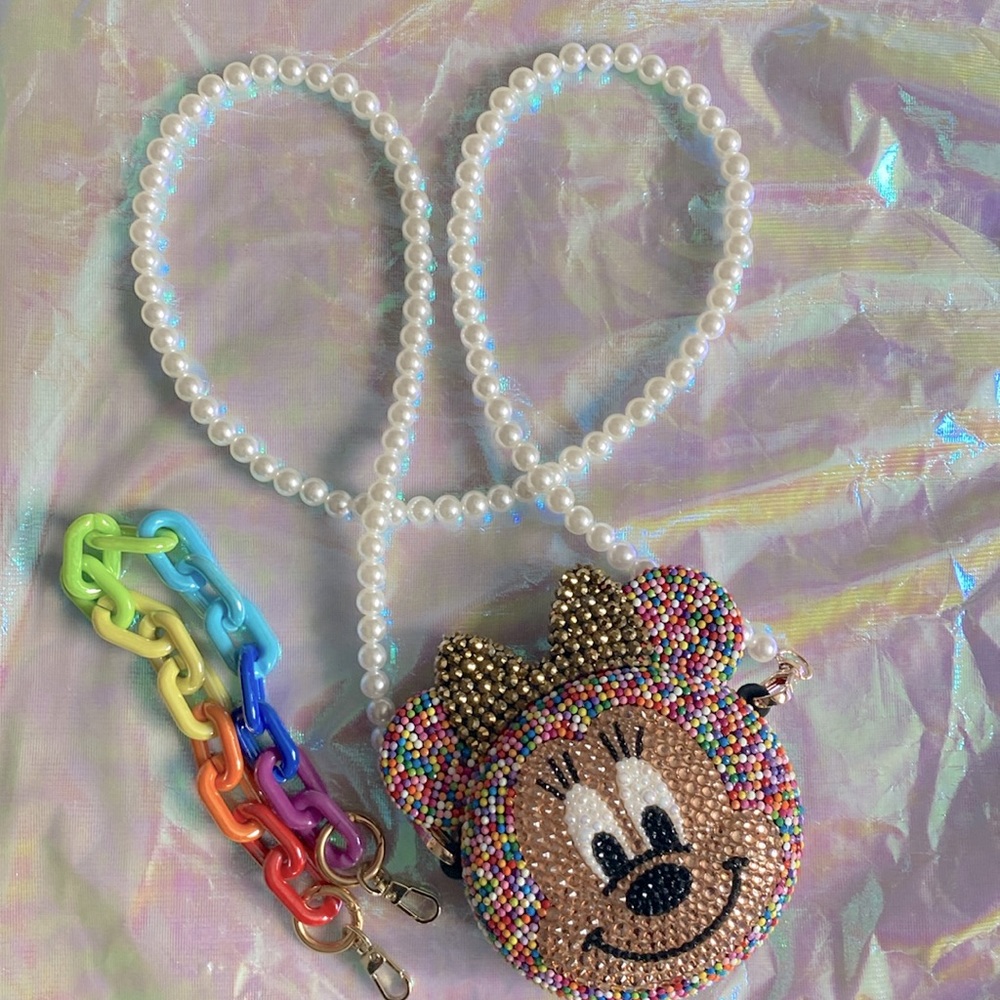 Small Shop Minnie Mouse Coin Purse with Two Strap Options